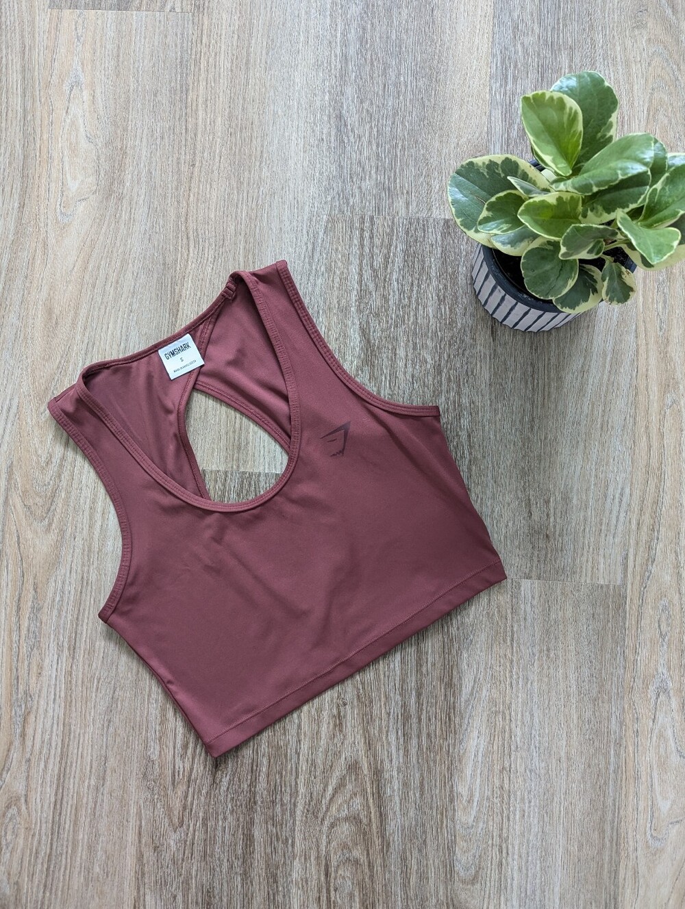 Gymshark Women's Dusty Rose Racerback Crop Top